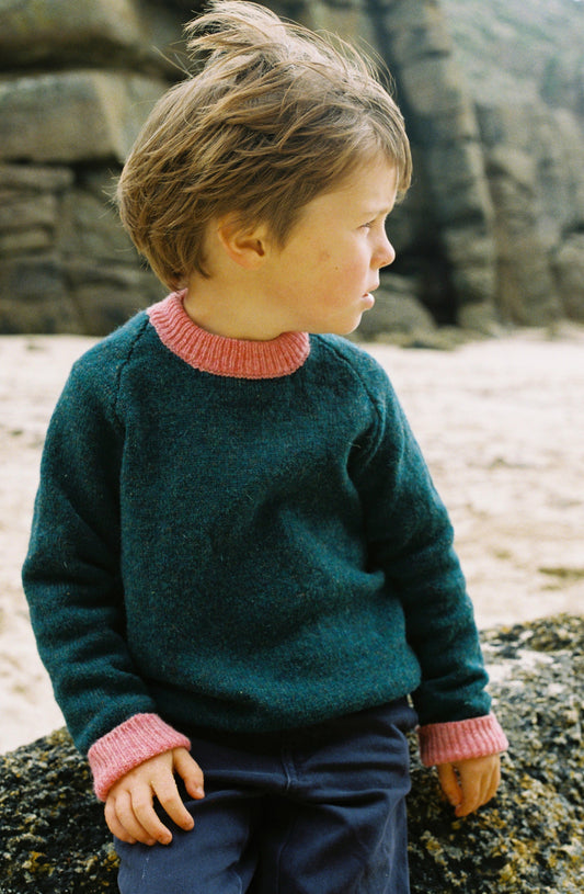 Children’s British Wool Raglan Jumper - The Mermaid