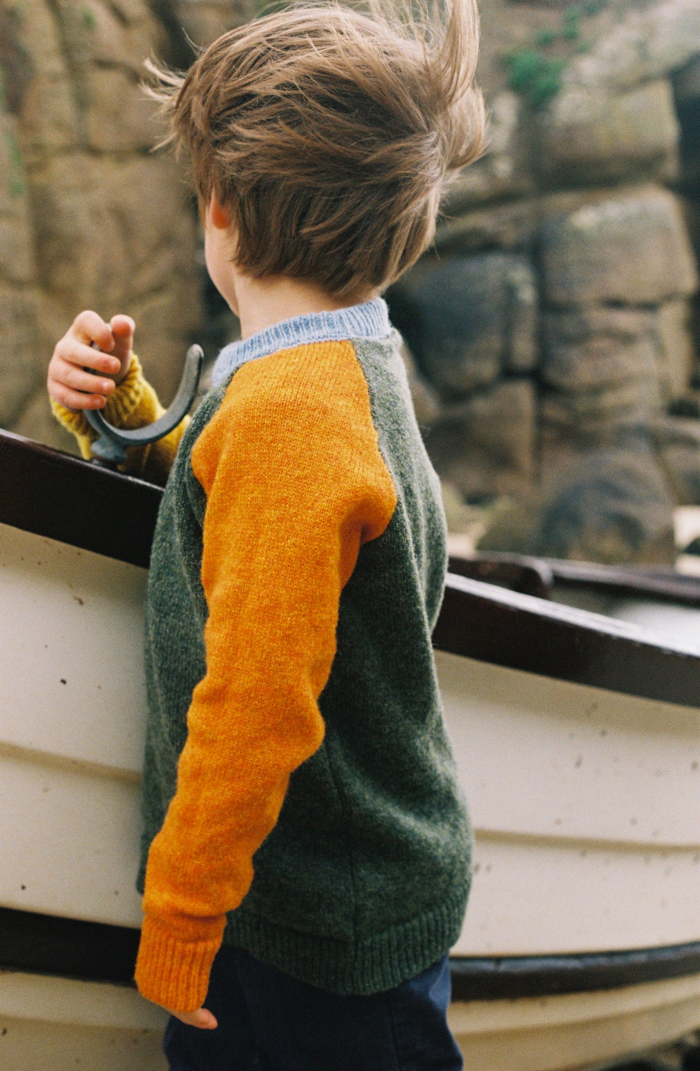 Children’s British Wool Raglan Jumper - The Sunset