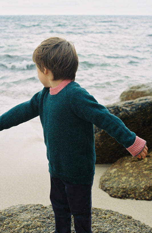Children’s British Wool Raglan Jumper - The Mermaid