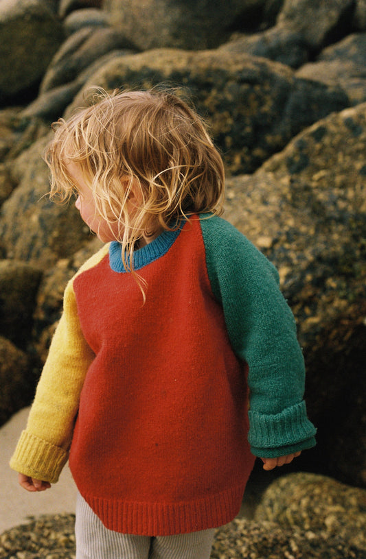 Children’s Shetland Raglan Jumper - The Circus