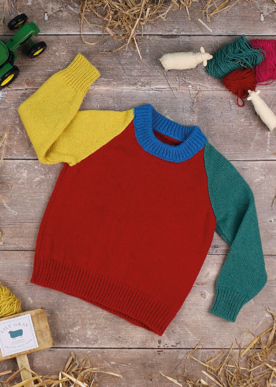 Children’s Shetland Raglan Jumper  - The Circus