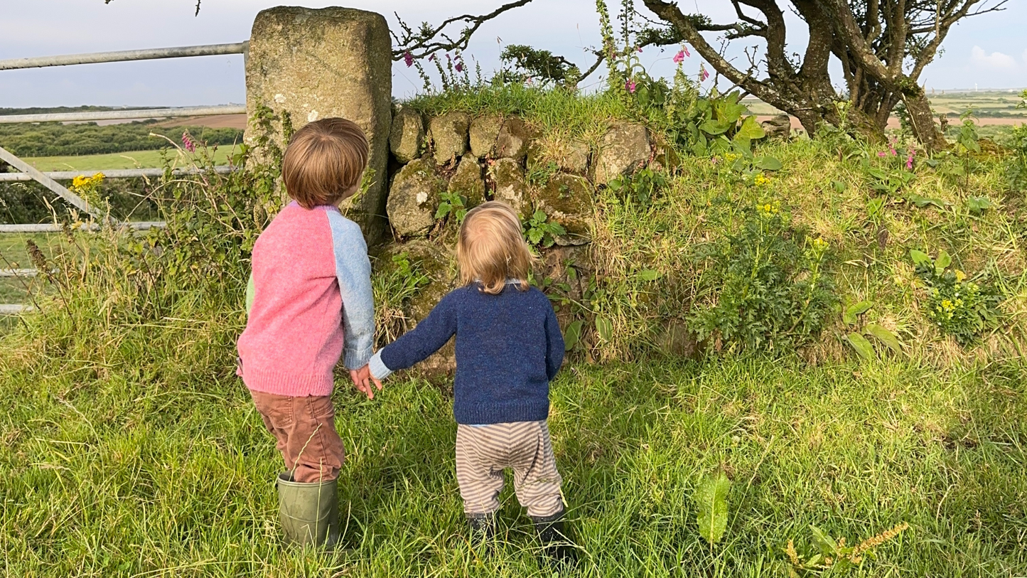 Children’s British Wool Raglan Jumper - The Surfer