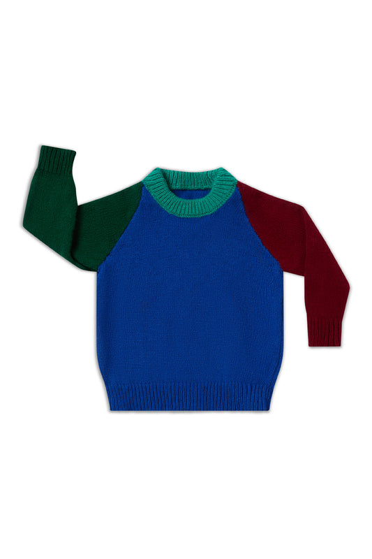Children’s British Wool Raglan Jumper - The Royal