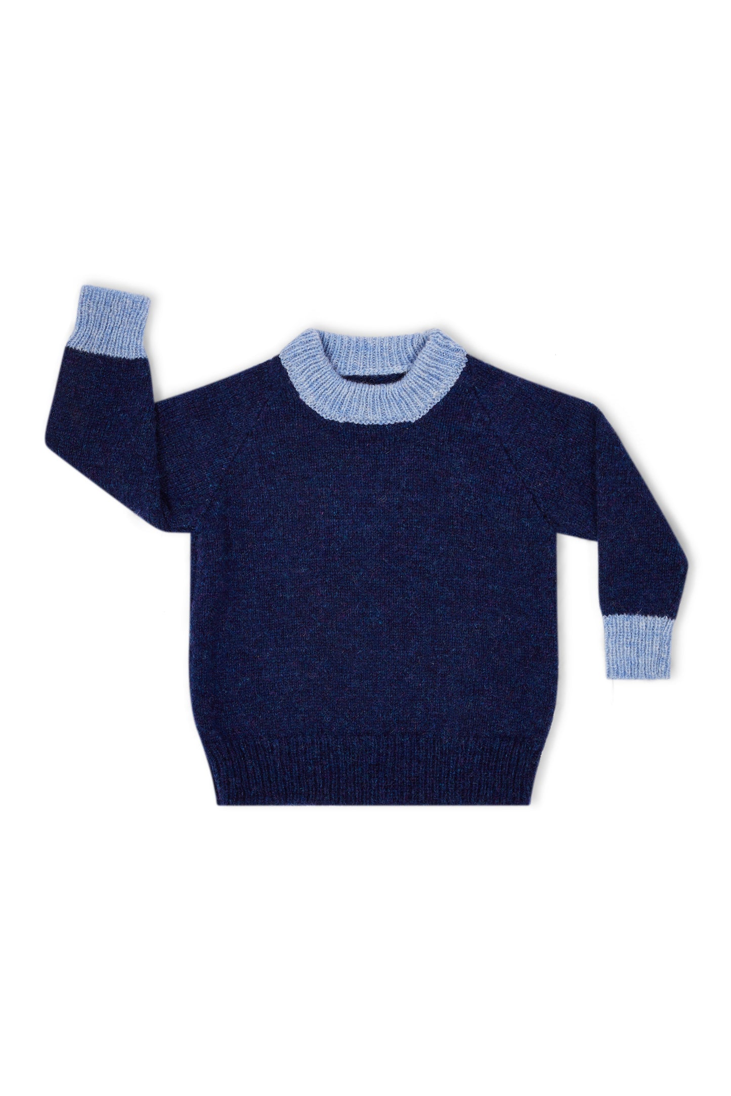 Children’s British Wool Raglan Jumper - The Surfer