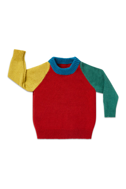 Children’s Shetland Raglan Jumper  - The Circus