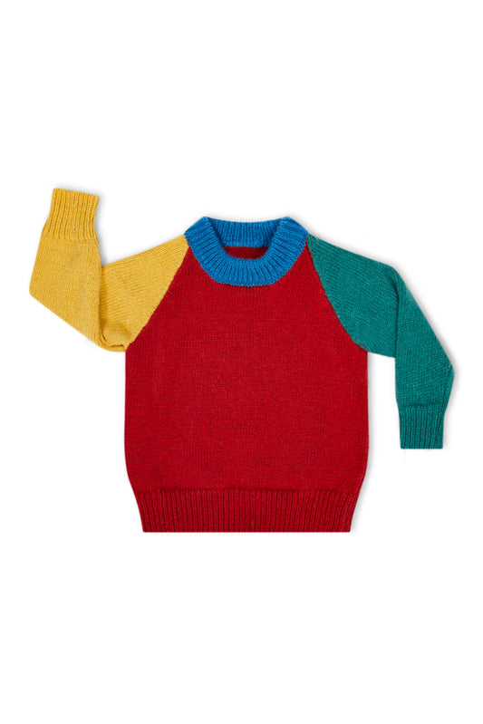 Children’s Shetland Raglan Jumper  - The Circus